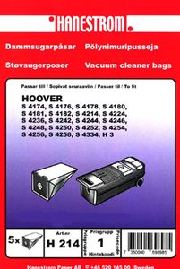 H214 i gruppen Dammsugarpåsar / Hoover / S 4334 hos Dammtussen.se (5539)