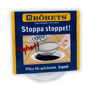 Golvbrunnsfilter Stoppa stoppet