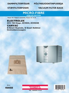 Dammsugarp�sar Electrolux Etage Canvac Q Smart Outblow