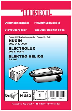Dammsugarp�sar Hugin 908 911 2008