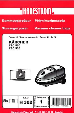 Dammsugarp�sar K�rcher TSC 550 TSC 555